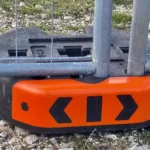 Plot barrière chantier orange