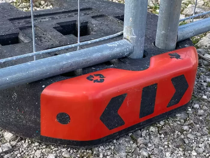 Plot barrière chantier rouge